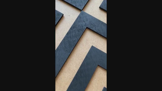 Custom wood wall panels, geometric wood wall art, wood panel wall art, wooden panel decor, wood wall decor panel, 3 piece wood wall art