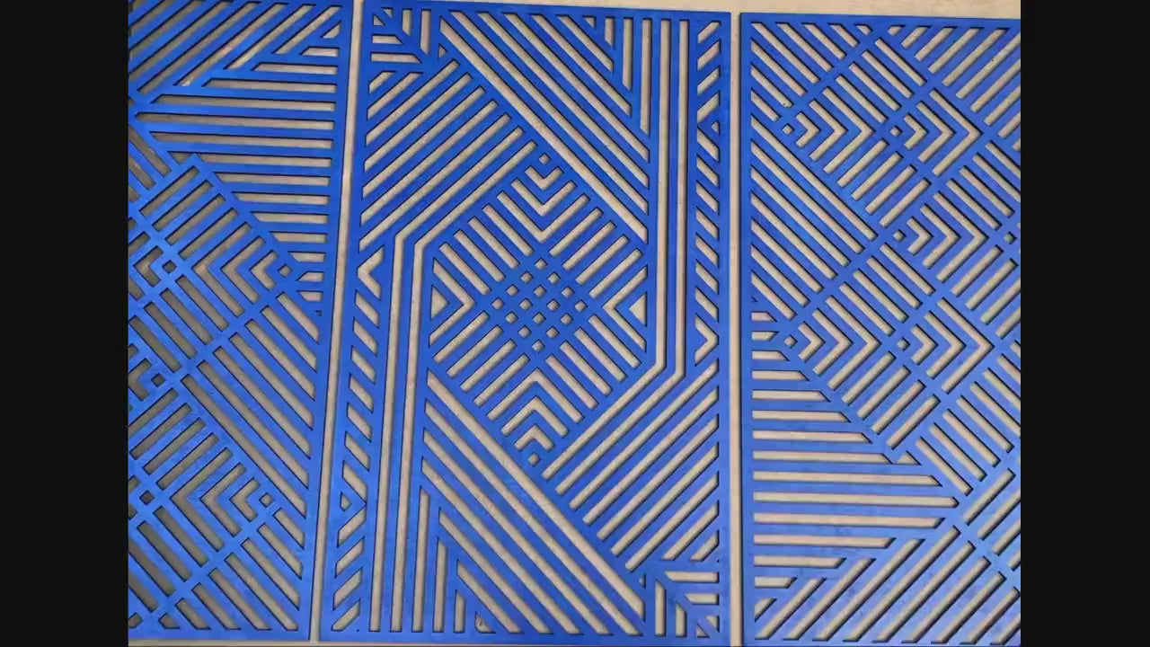 Panels wall decor, Wooden wall art,Moroccan decor,Geometric wall art,Modern wall art,3 panels set