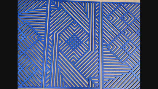 Panels wall decor, Wooden wall art,Moroccan decor,Geometric wall art,Modern wall art,3 panels set