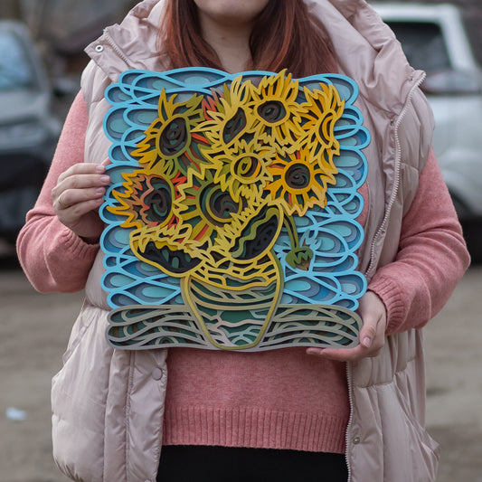 Sunflowers wall art