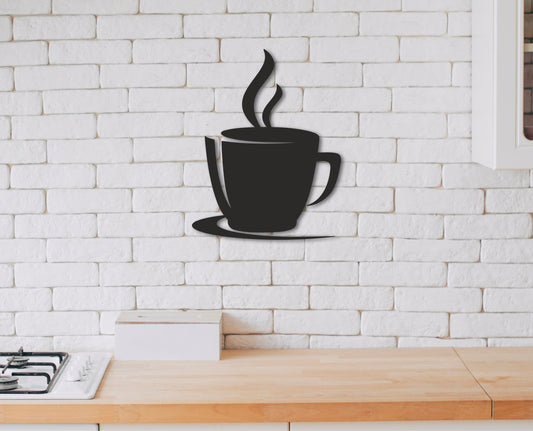 Coffe cup wall art, Wooden decor, Tea cup decorations,Mug sign