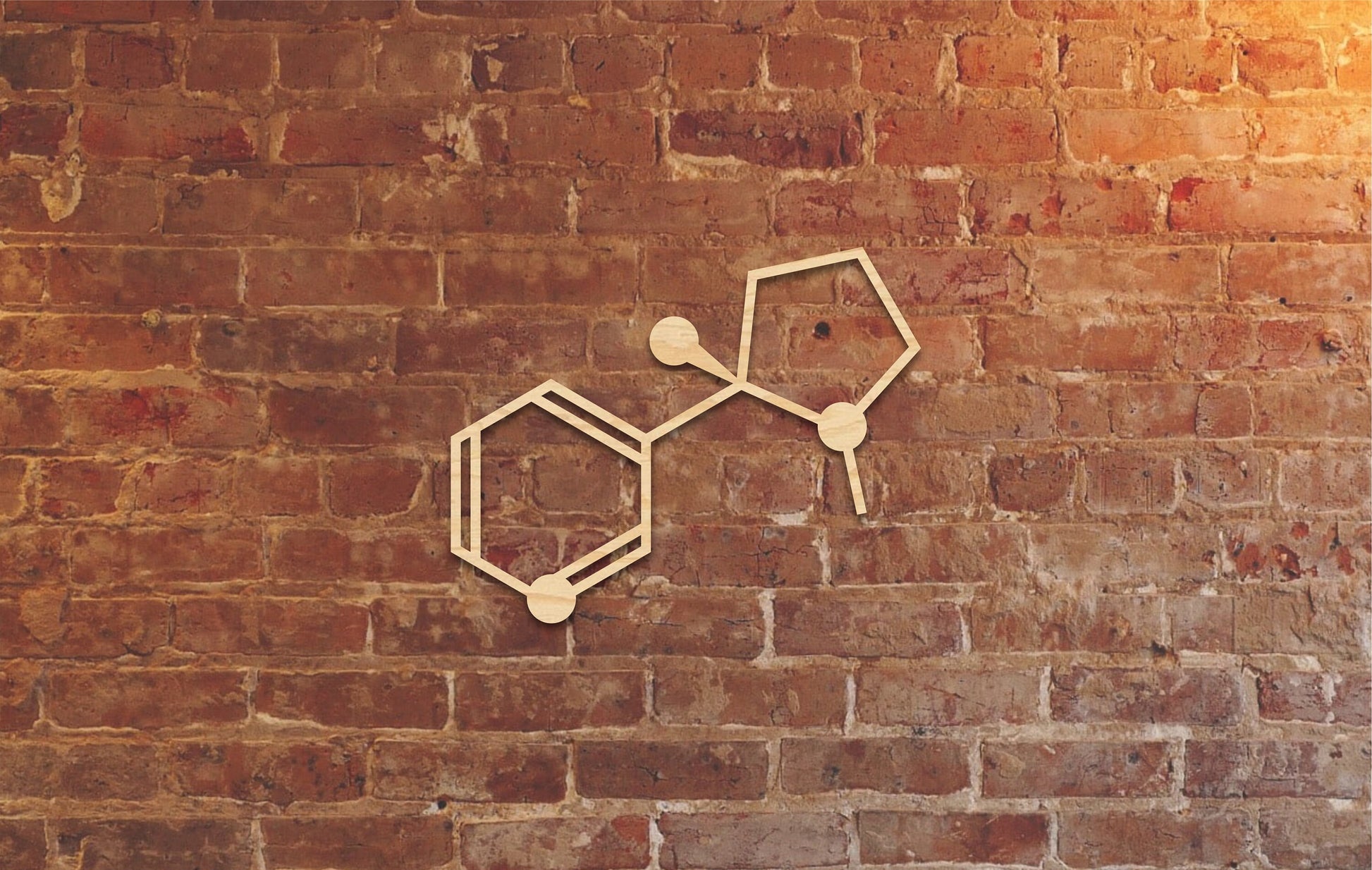 Nicotine wall art, molecule wood decor, cigarette art, chemistry decoration, biology room decor, chemistry wall art, biology wood wall decor