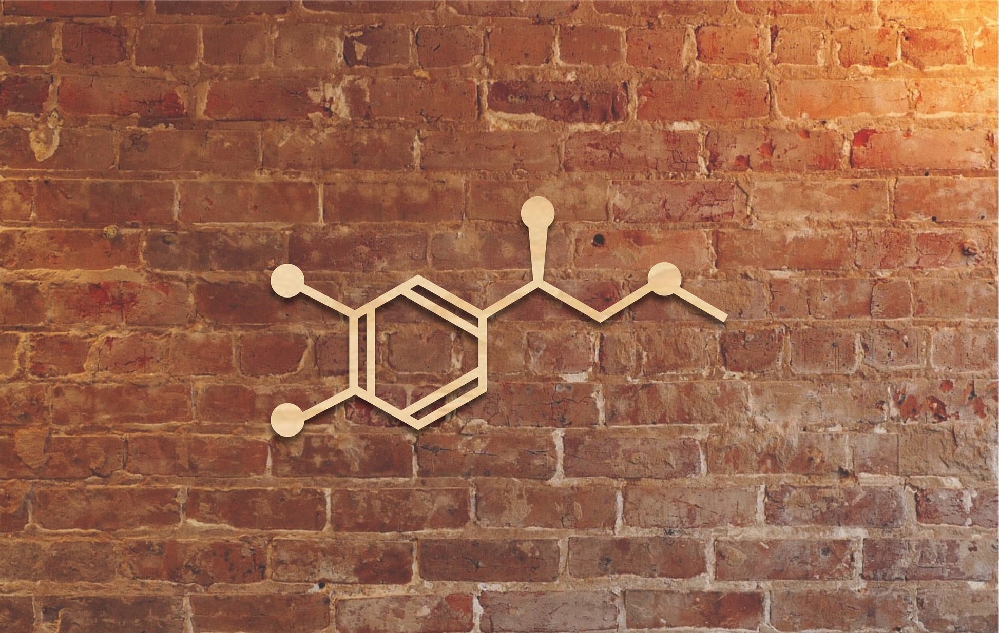Adrenaline wall art,Fight or flight, Epinephrine molecule,Wood decor