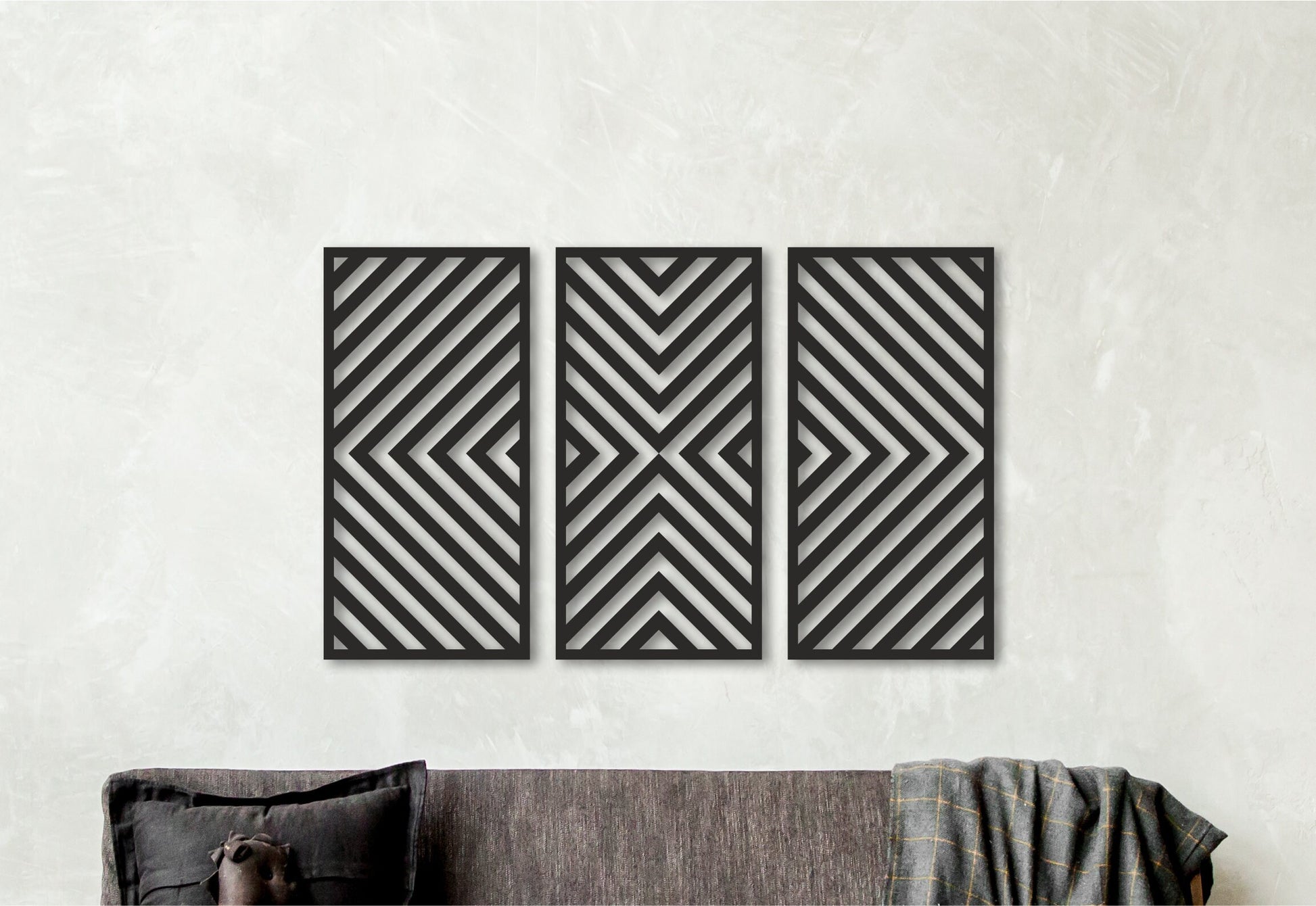 Custom wood wall panels, geometric wood wall art, wood panel wall art, wooden panel decor, wood wall decor panel, 3 piece wood wall art