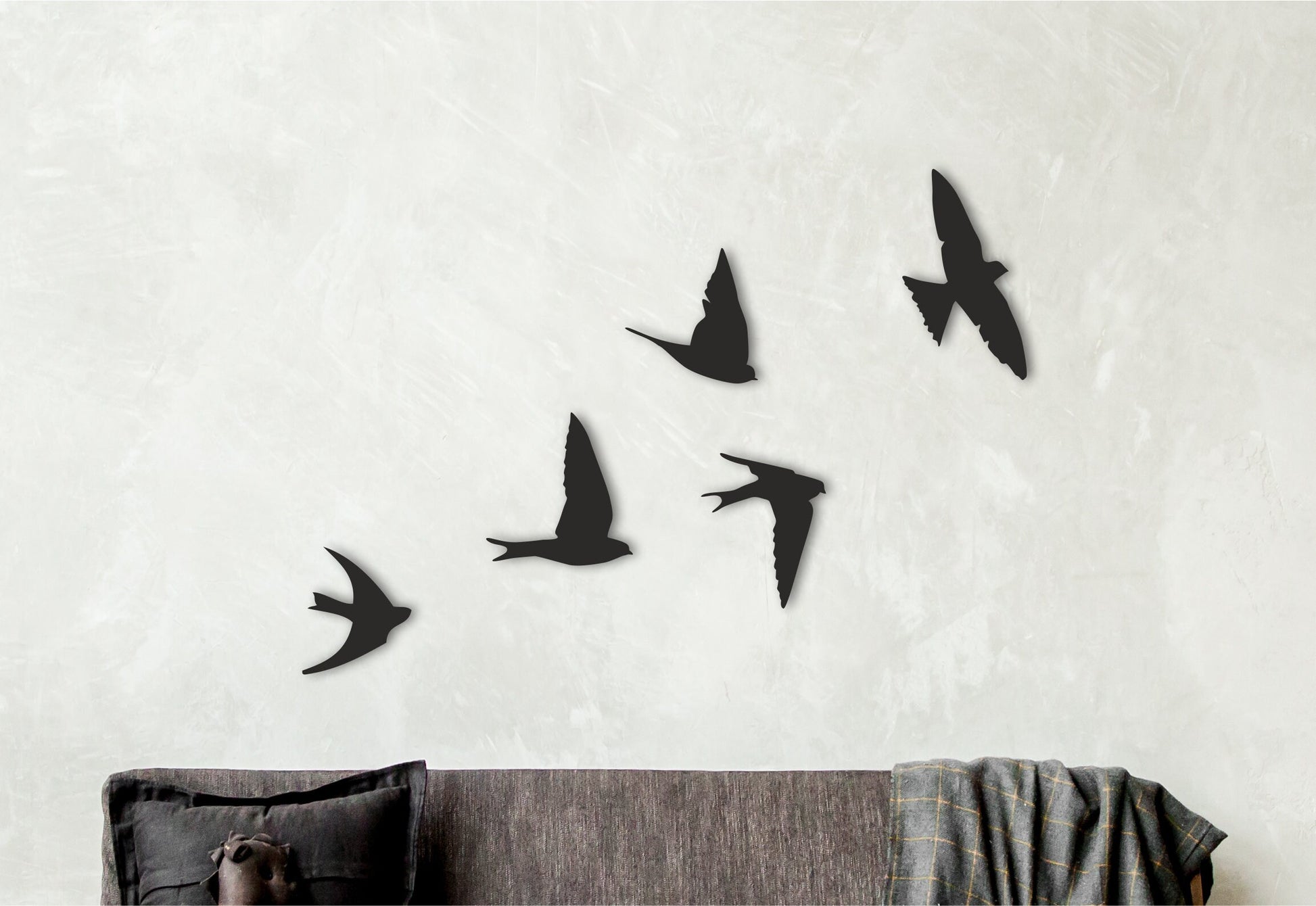 Birds Wood wall art,Wooden decor,Flock of 5 birds,Housewarming gift,Nursery wall decor,Farmhouse wall decor,Baby shower gift,Modern art