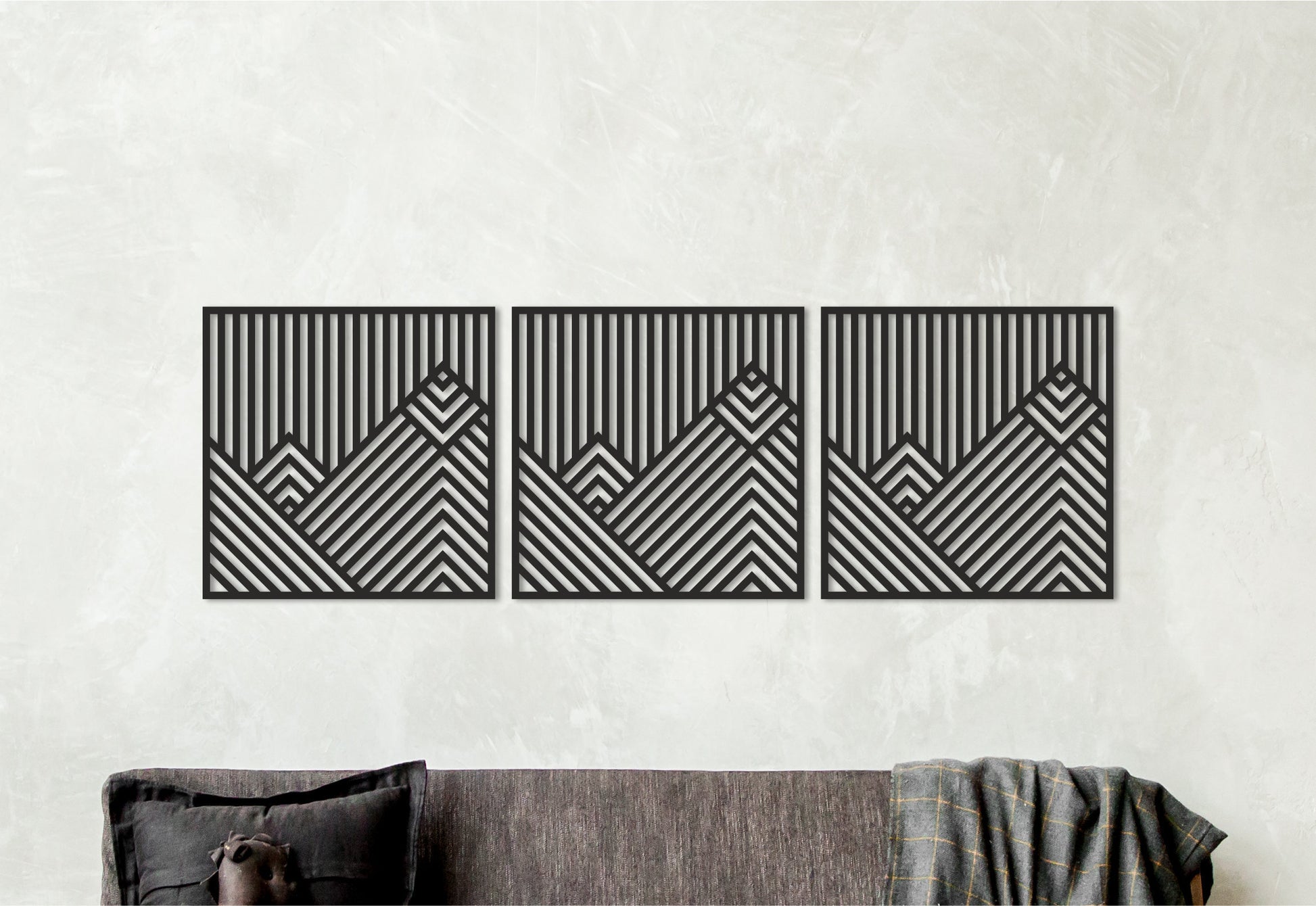 Mountains wall art,Modern wall decor,Minimalist decorations,Large decor
