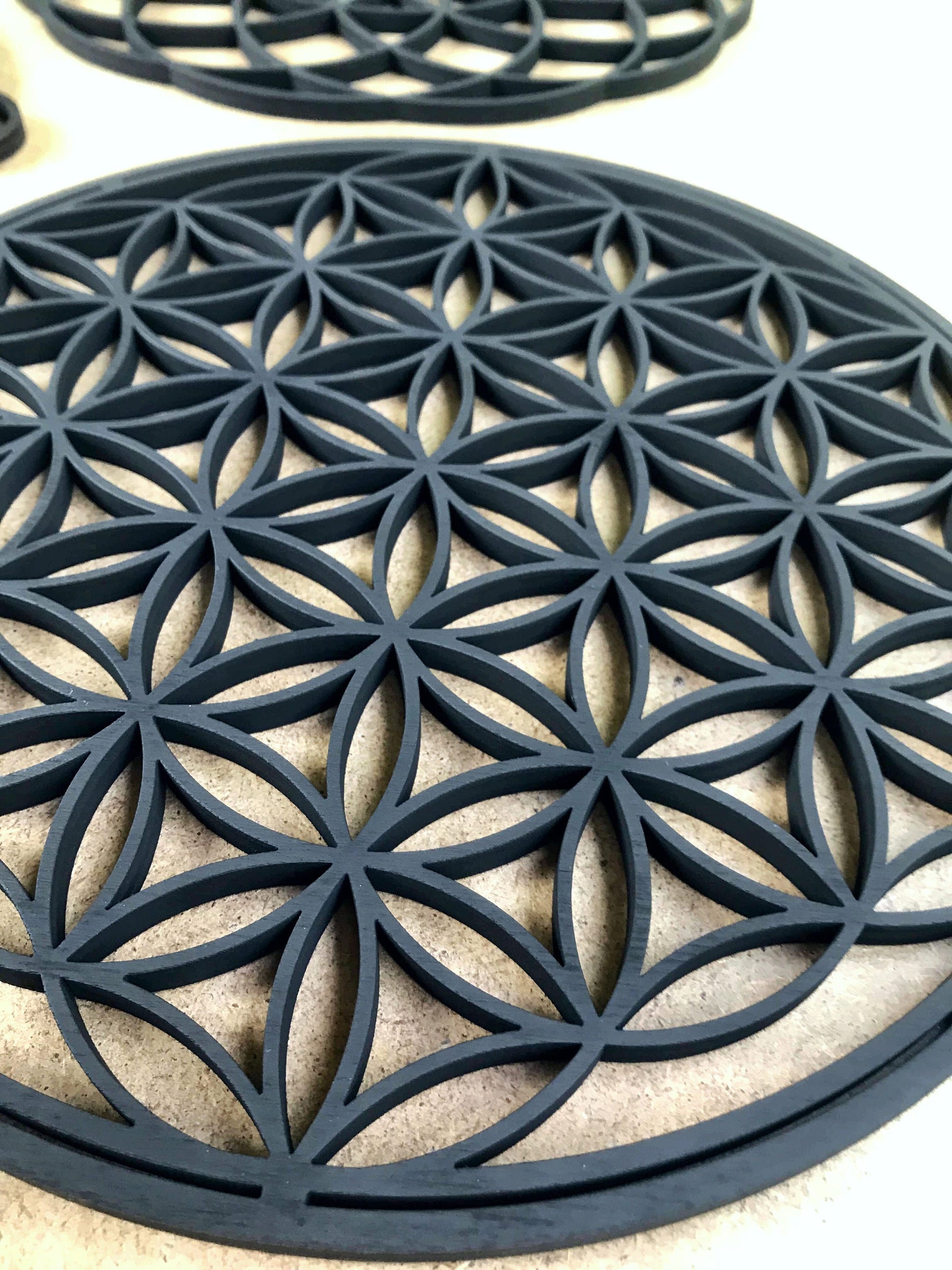 Sacred geometry wall art, metatron cube, flower of life, torus wall art, set of 3, energy healing