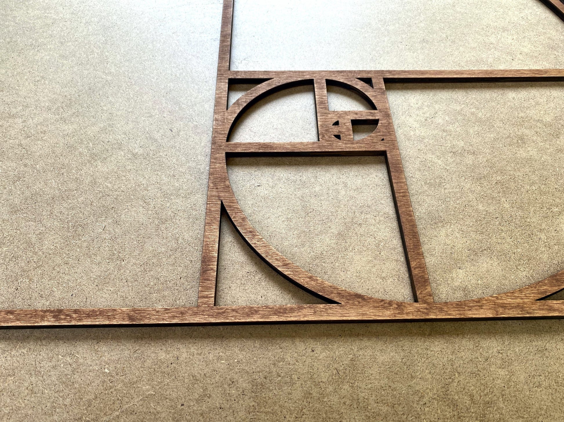 Golden Ratio wall art,Fibonacci Spiral Decor,Wooden wall art
