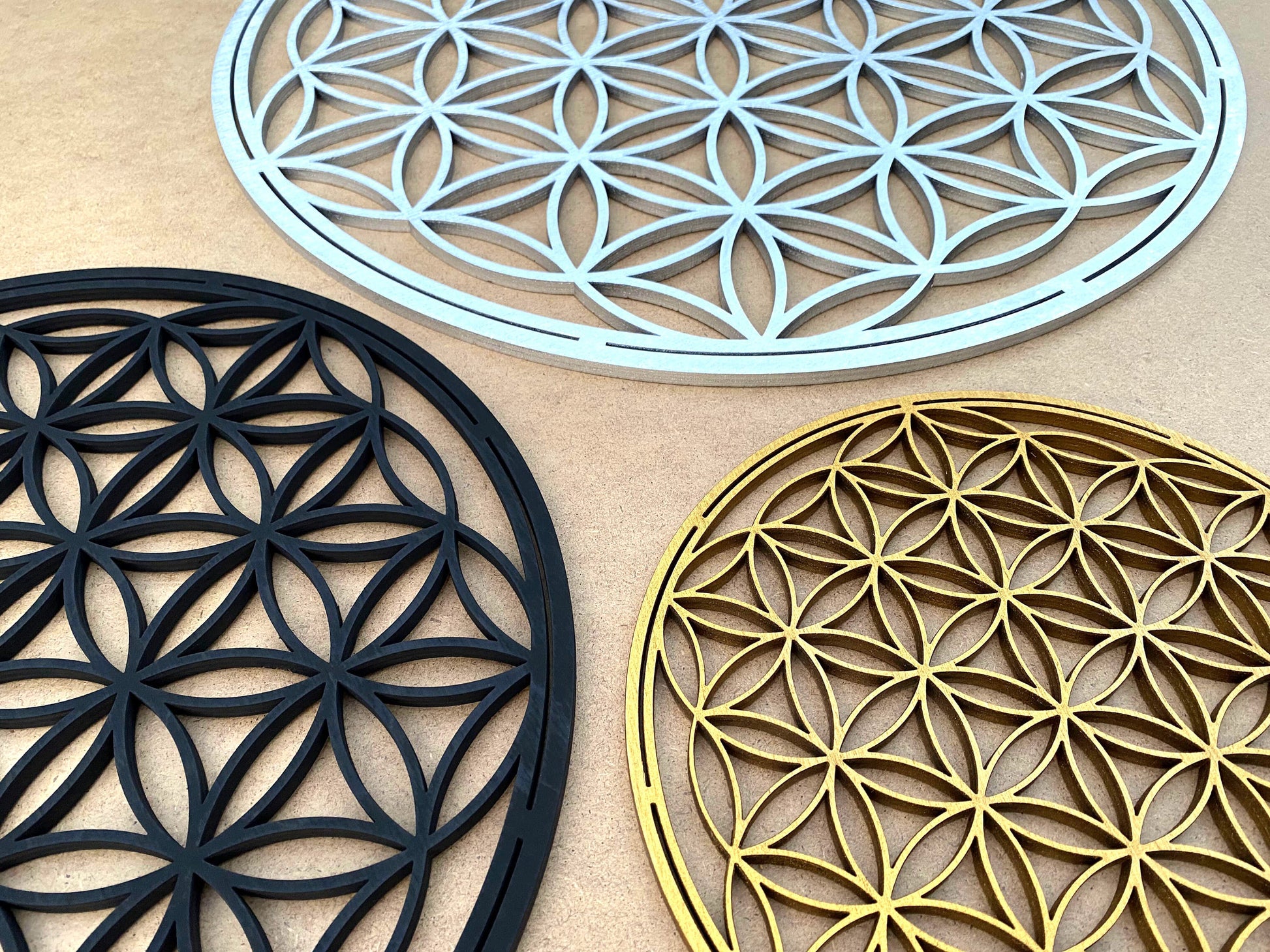 Flower of life wall art, wooden wall decor, sacred geometry wall art, spiritual artwork, housewarming gift