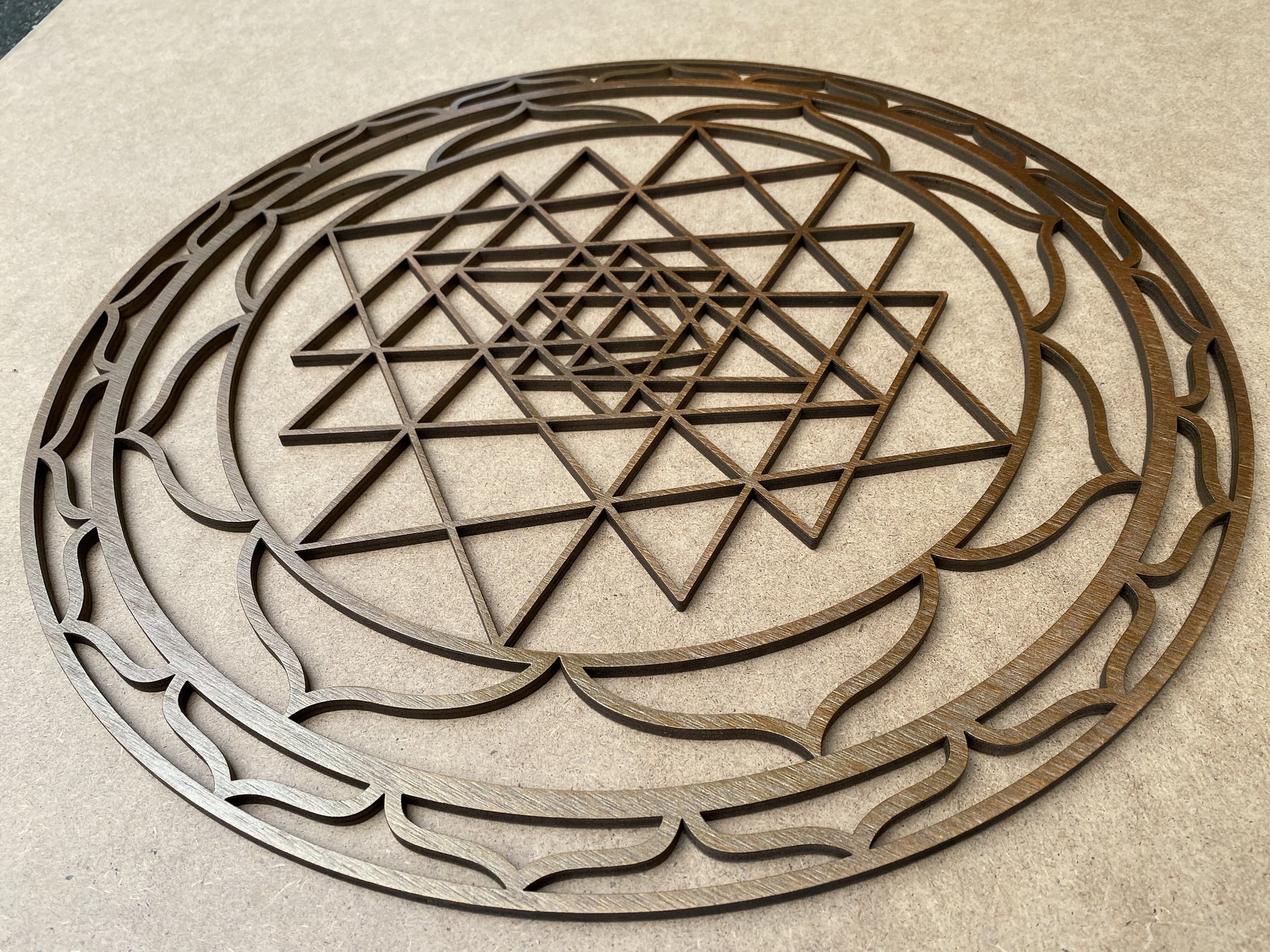 Sri Yantra wall art, gold wall art large, sacred geometry art, yoga studio decor, spiritual decorations