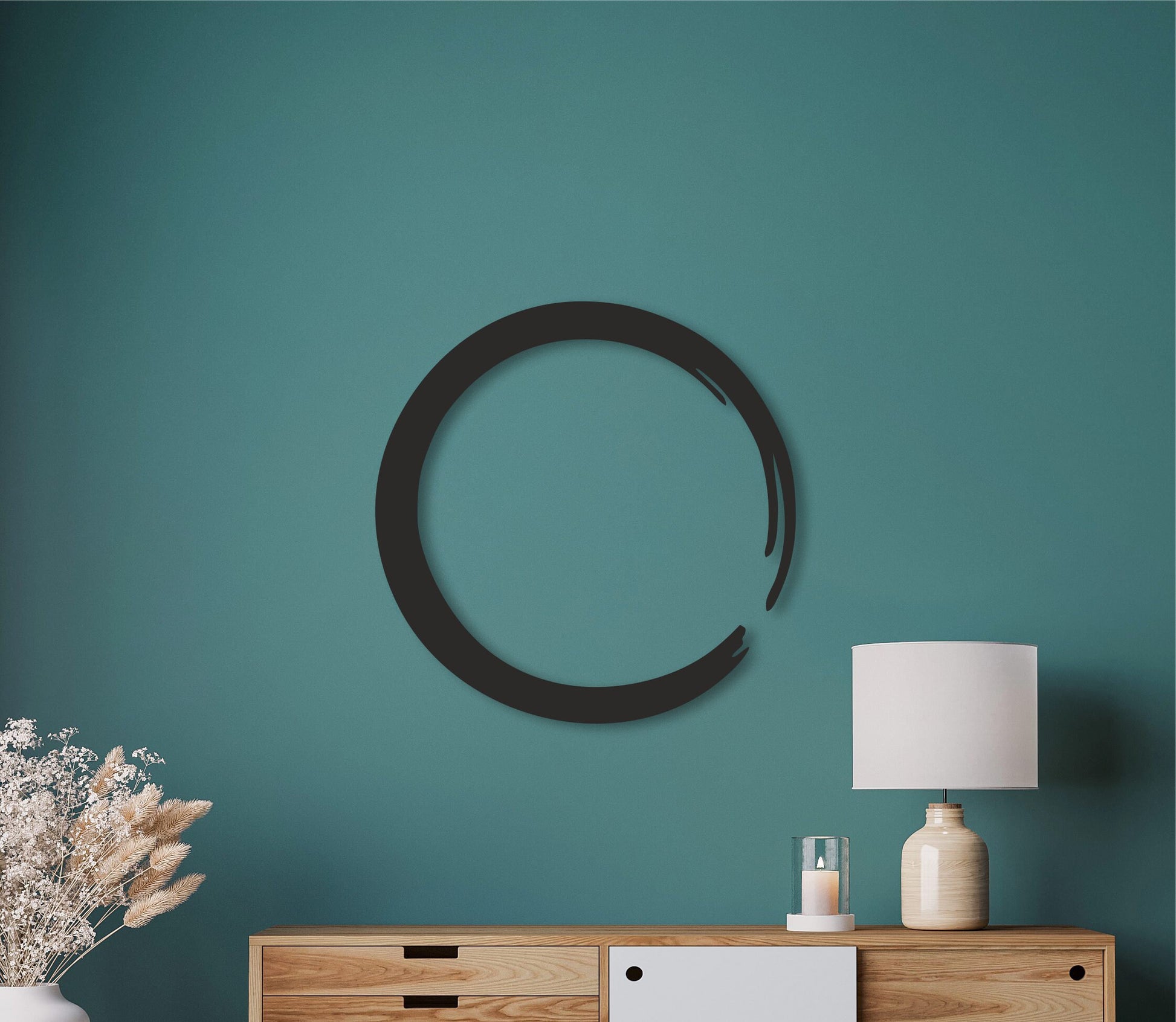 Enso Circle wall art, Zen symbol,Yoga decor, Spirutal decorations, Meditation