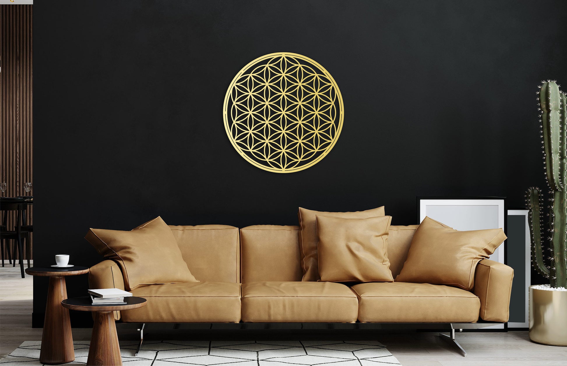 Flower of life wall art, wooden wall decor, sacred geometry wall art, spiritual artwork, housewarming gift