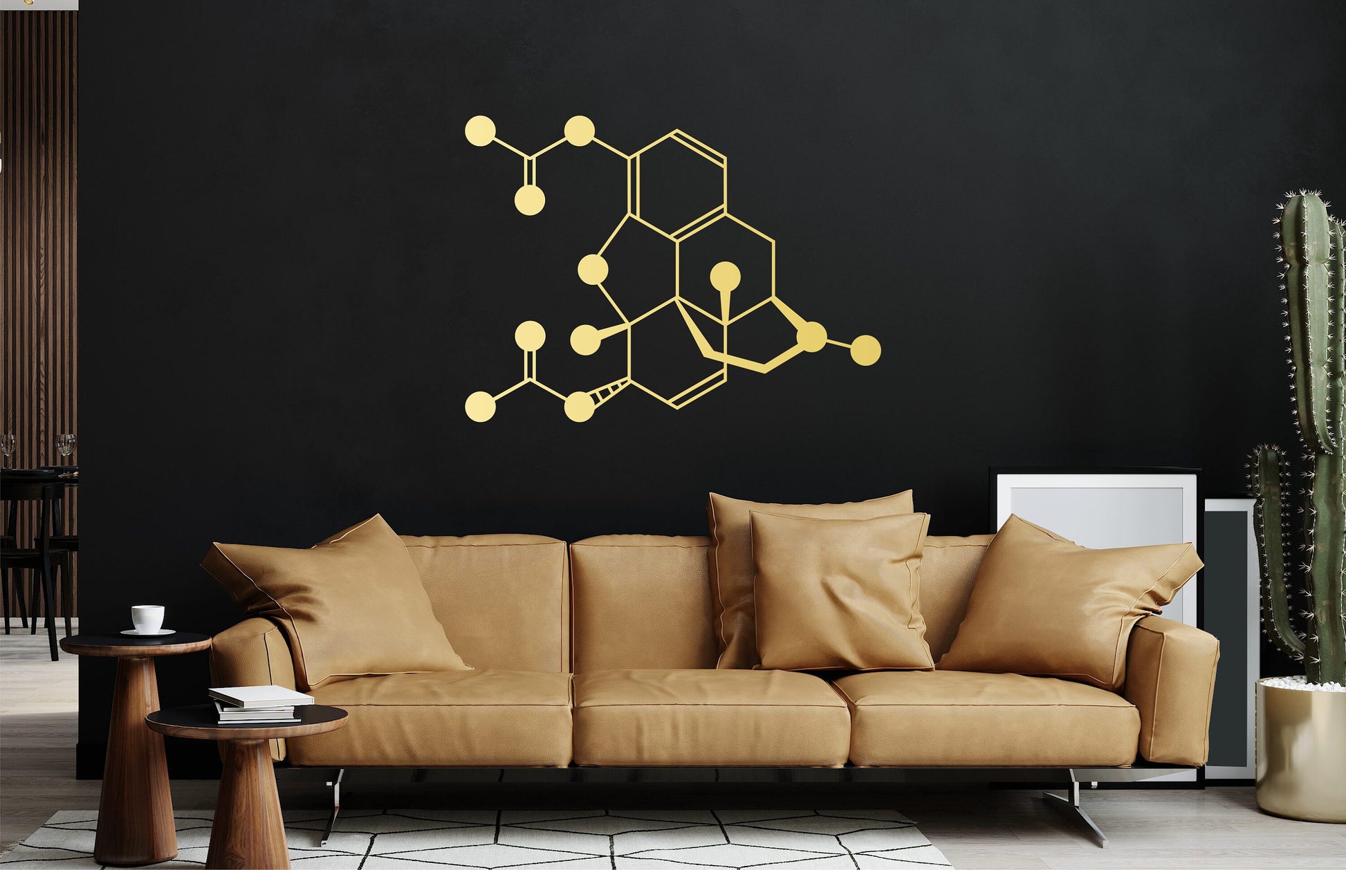 Heroin molecular structure, Chemistry wall art, Wooden decor, Criminologist gift, Therapist's office decoration