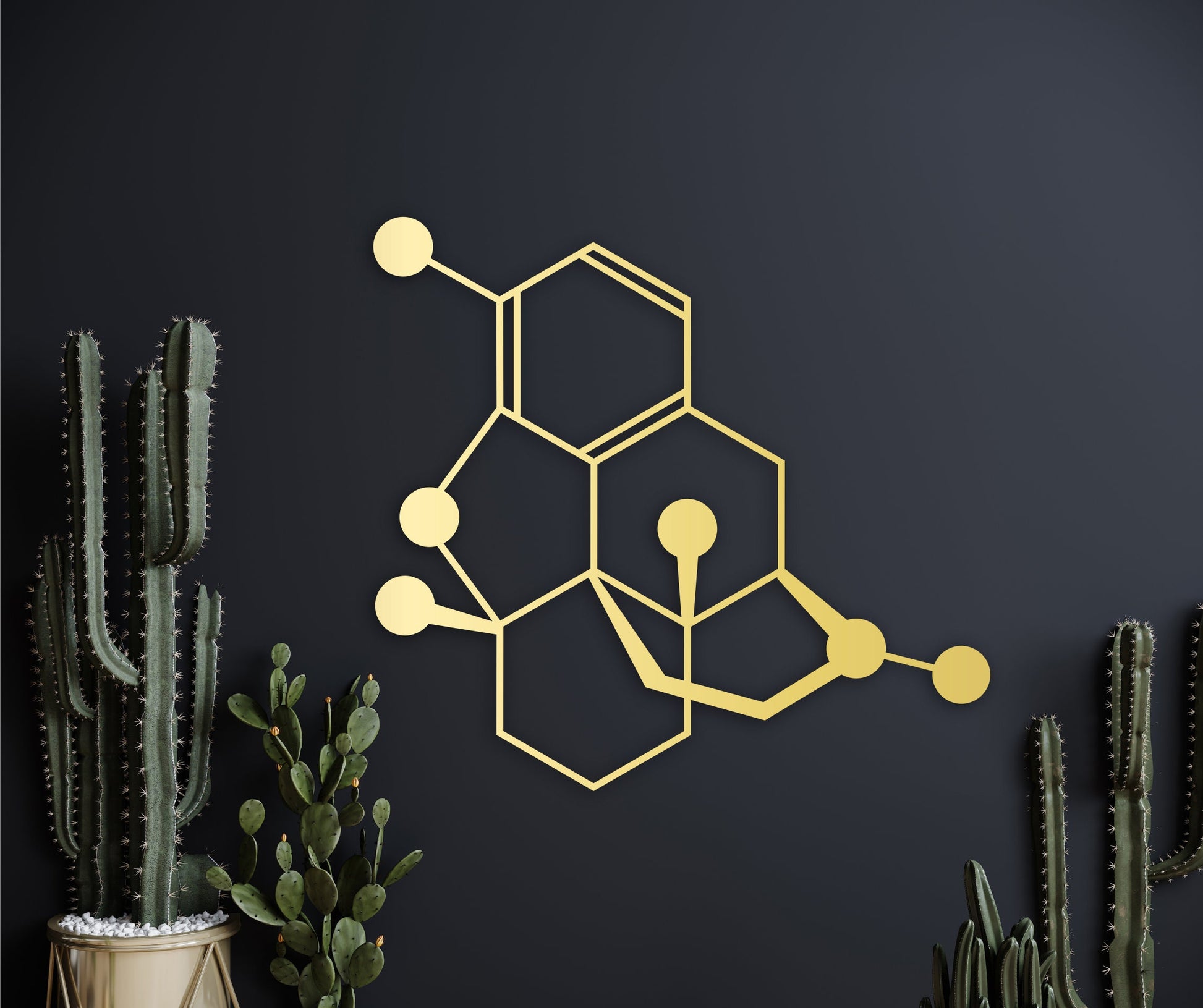 Desomorphine wall art, Chemical wall decor, Therapist office decor, Molecular structure, Wooden decor