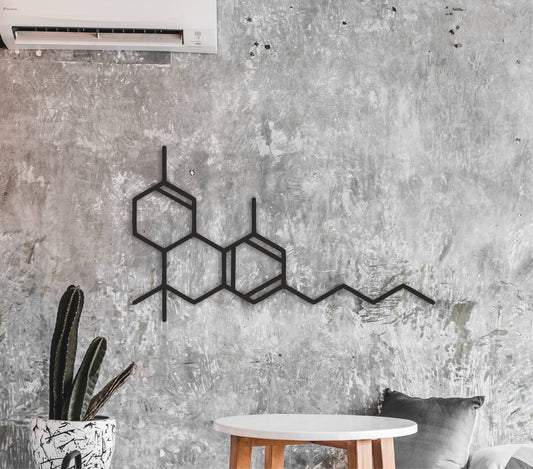Thc molecule, Tetrahydrocannabinol wall art, 420,Marijuana,Cannabis,Weed,Wooden decor
