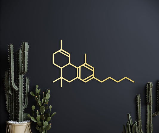 Thc molecule, Tetrahydrocannabinol wall art, 420,Marijuana,Cannabis,Weed,Wooden decor
