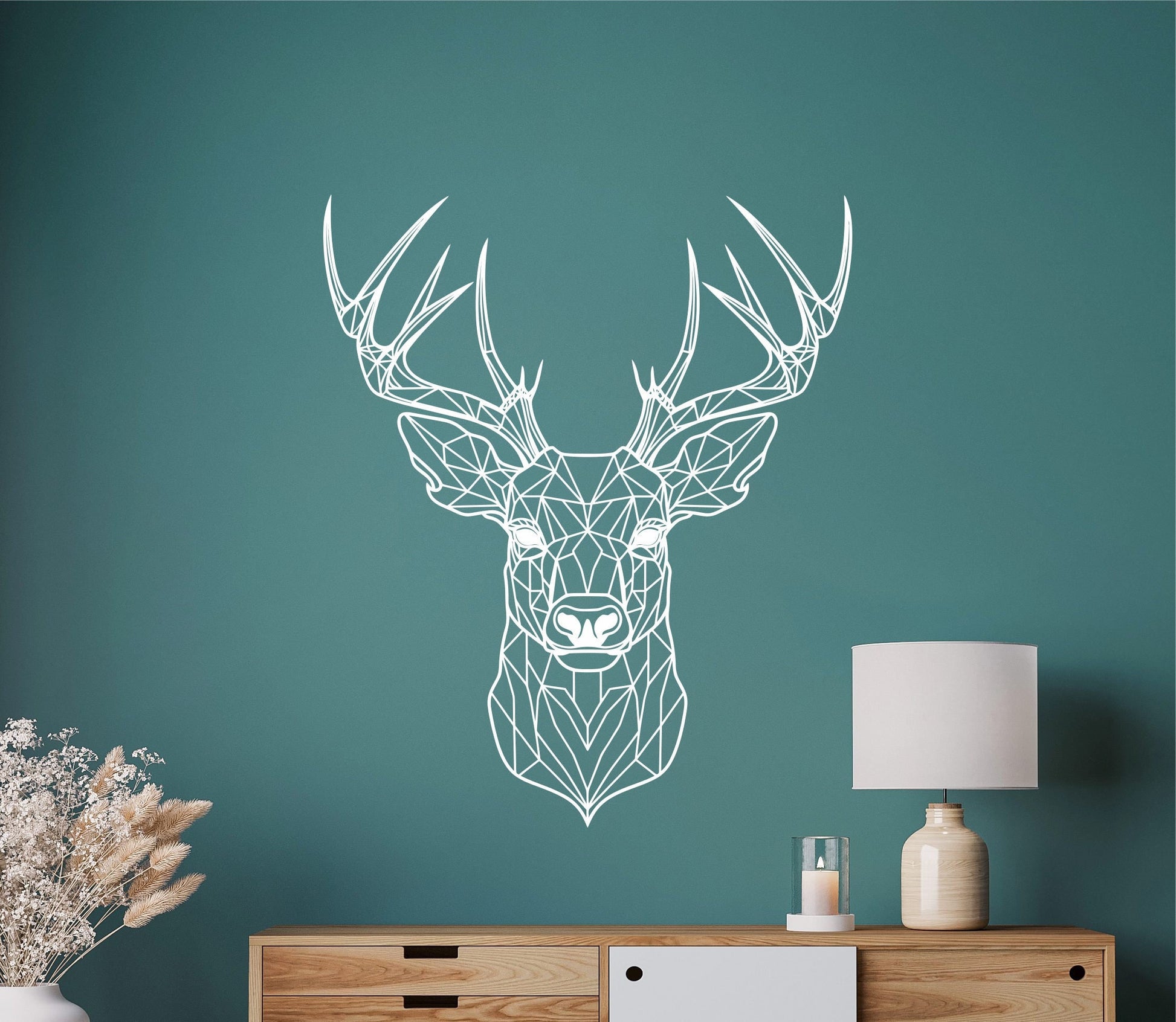 Wood deer head, hunting nursery, wooden deer, hunting cabin decor, stag wall art, personalized hunting wooden decor, stag wood wall decor
