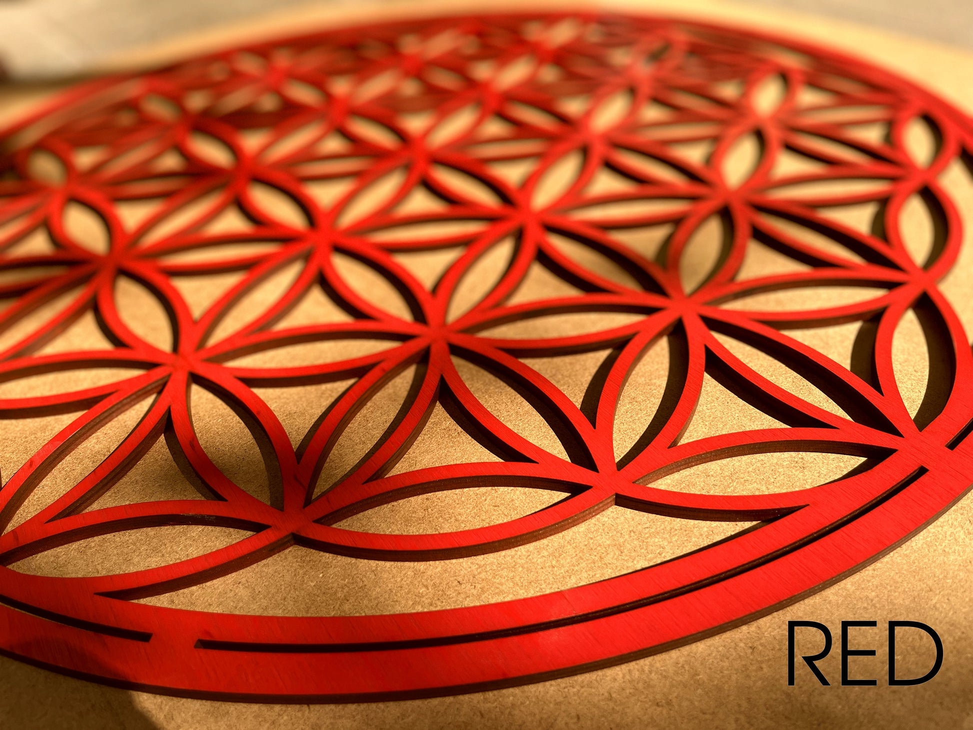 Flower of life wall art, chakra wall hanging, sacred geometry decor, gold wall art large, aura wall art, woodsy decor