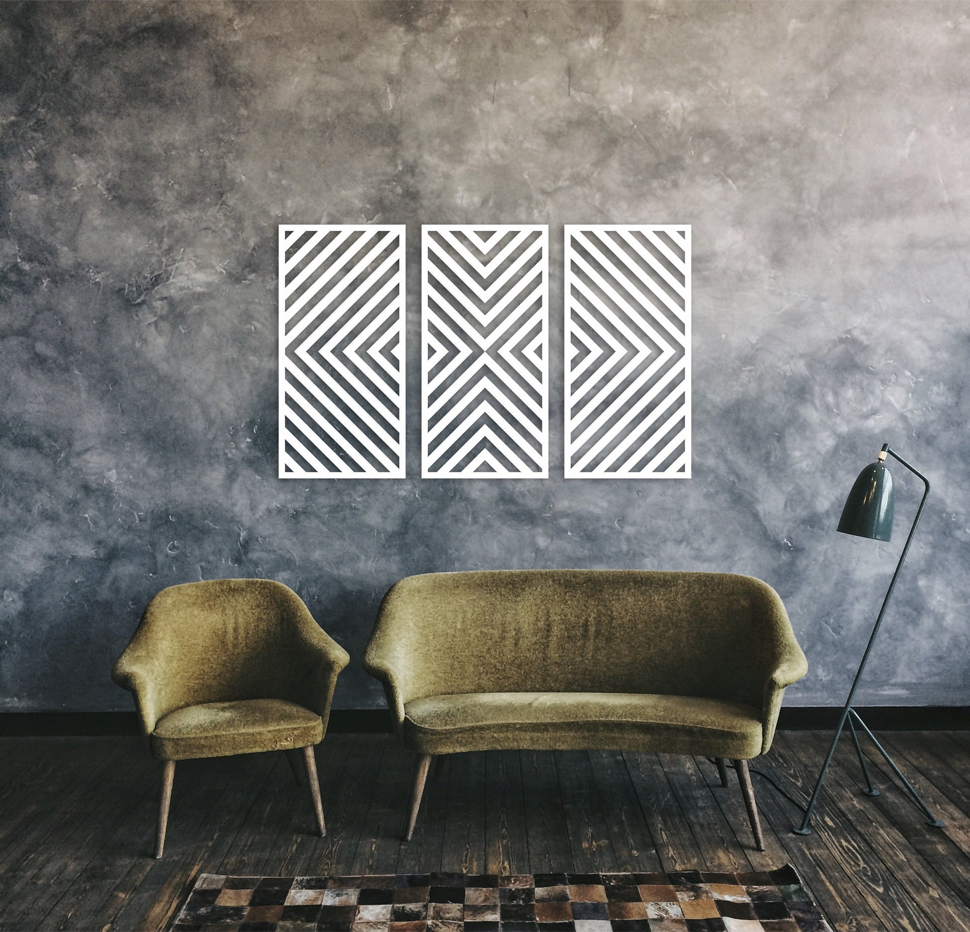 Custom wood wall panels, geometric wood wall art, wood panel wall art, wooden panel decor, wood wall decor panel, 3 piece wood wall art