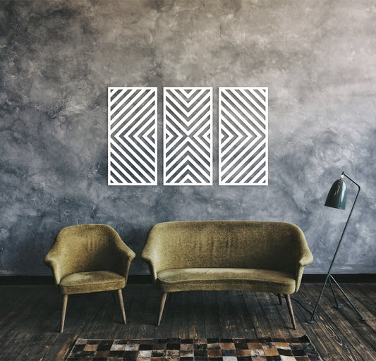 Custom wood wall panels, geometric wood wall art, wood panel wall art, wooden panel decor, wood wall decor panel, 3 piece wood wall art