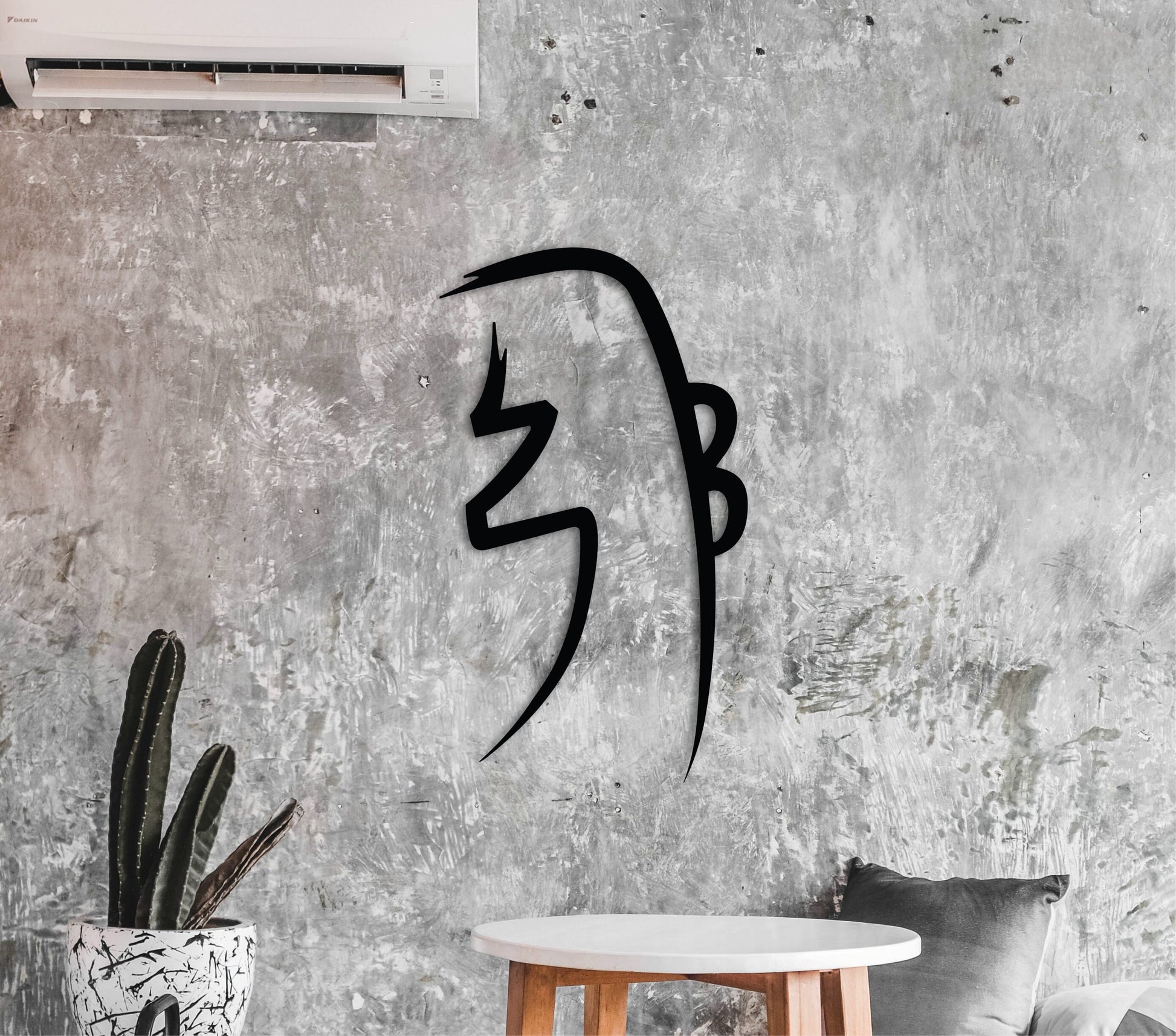 Sei he ki, harmony symbol, emotional healing symbol, balance symbol, reiki symbols, reiki art, japandi wall art, wooden wall art large