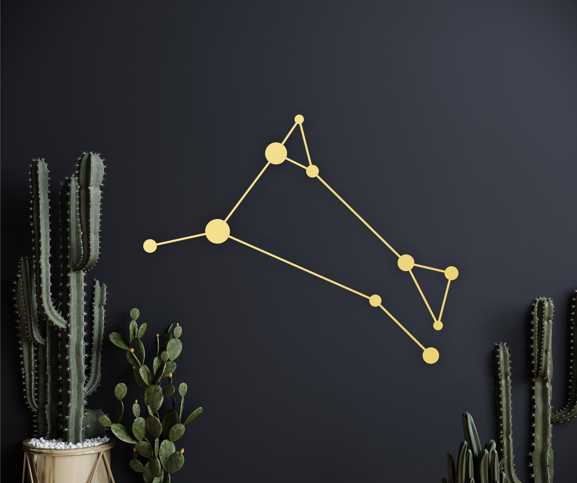 Aries wood wall art, aries decor, astronomy decor, constellation wood art, astrology decor, aries zodiac sign, galaxy decor