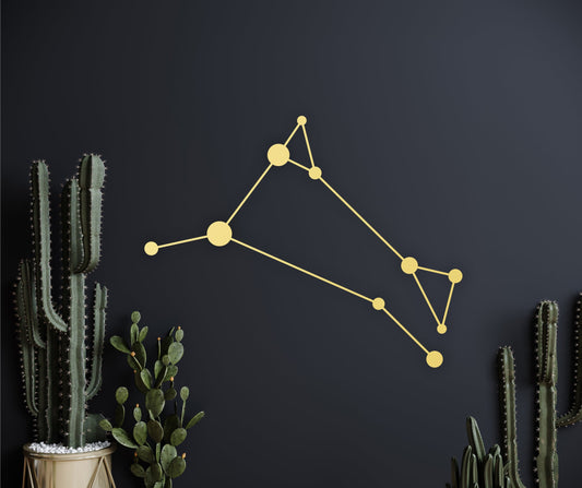 Aries wood wall art, aries decor, astronomy decor, constellation wood art, astrology decor, aries zodiac sign, galaxy decor
