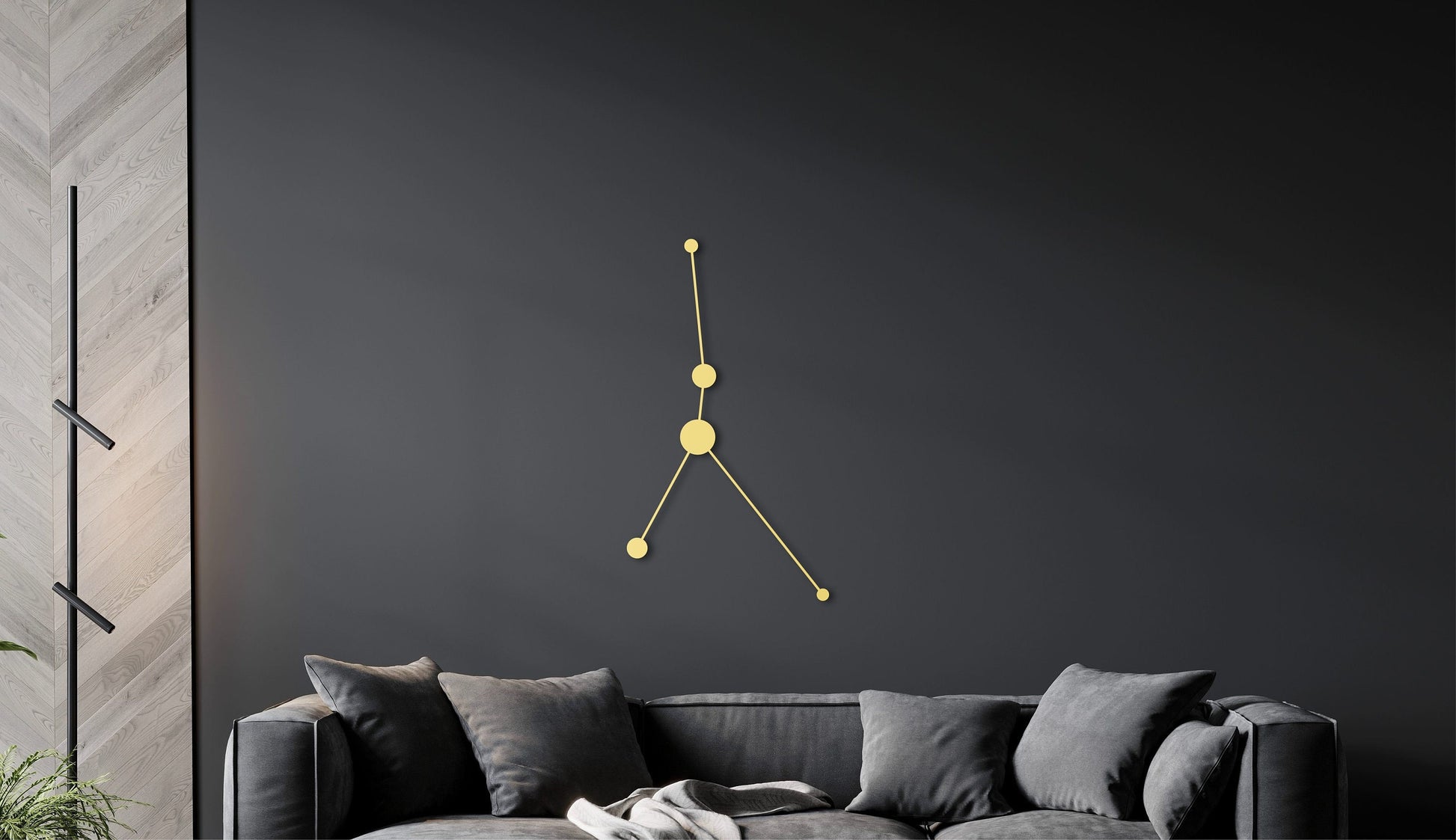 Cancer wood art zodiac, cancer constellation, space themed room decor, caner zodiac gifts, horoscope art, hanging wood sign