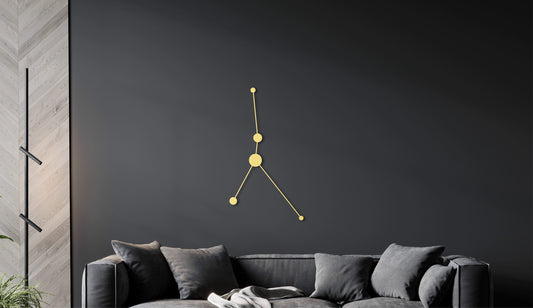 Cancer wood art zodiac, cancer constellation, space themed room decor, caner zodiac gifts, horoscope art, hanging wood sign