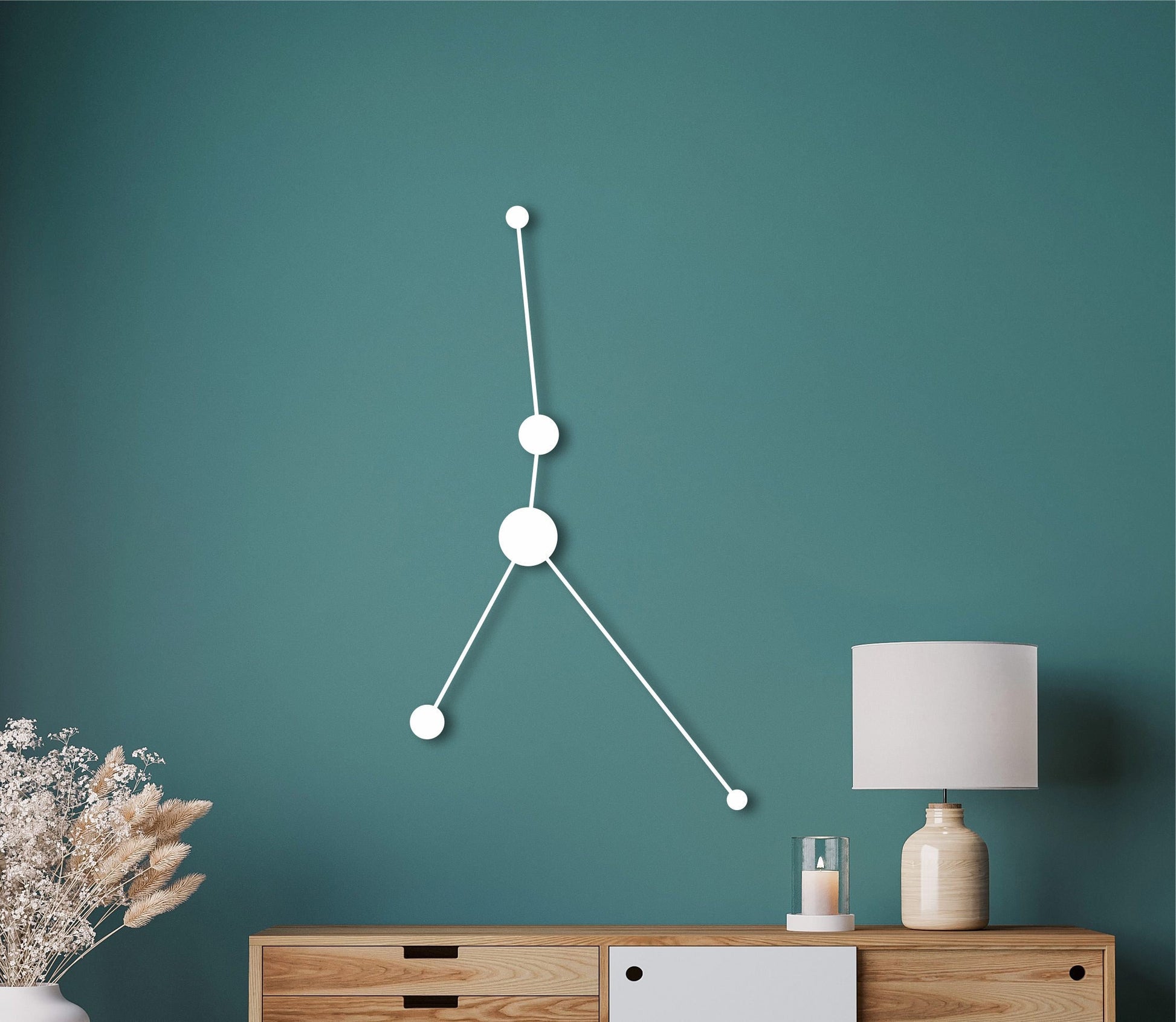 Cancer wood art zodiac, cancer constellation, space themed room decor, caner zodiac gifts, horoscope art, hanging wood sign