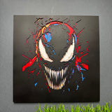 Dark Monster Portrait Layered Wood Wall Art