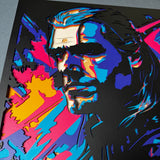 Dark Fantasy Warrior Layered Wood Wall Art