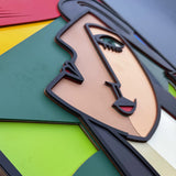 "Modern Muse" – Layered Wooden Wall Art Inspired by Picasso