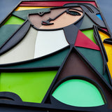 "Modern Muse" – Layered Wooden Wall Art Inspired by Picasso