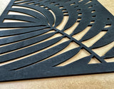 Palm leaves set, Wooden wall art, 3 panels set, Tropical wall decor, Palm leaf panels, Set of 3 panels, Tropical decotarions