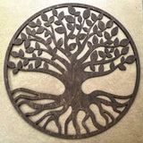 Viking decorations set, tree of life wooden, valknut decor, vegvisir, norse decor, wooden tree wall art, viking art symbols, circular art