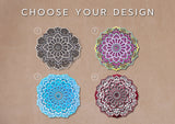 3d mandala wall art, colorful flower mandala decor, layered mandala, housewarming gift, yoga decor, mothers day gift, zen wall art