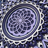Torus wall decor, 3d mandala wall art
