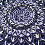 Torus wall decor, 3d mandala wall art