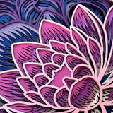 Mandala wall art, Lotus decor, Meditation decoration