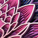 Mandala wall art, Lotus decor, Meditation decoration