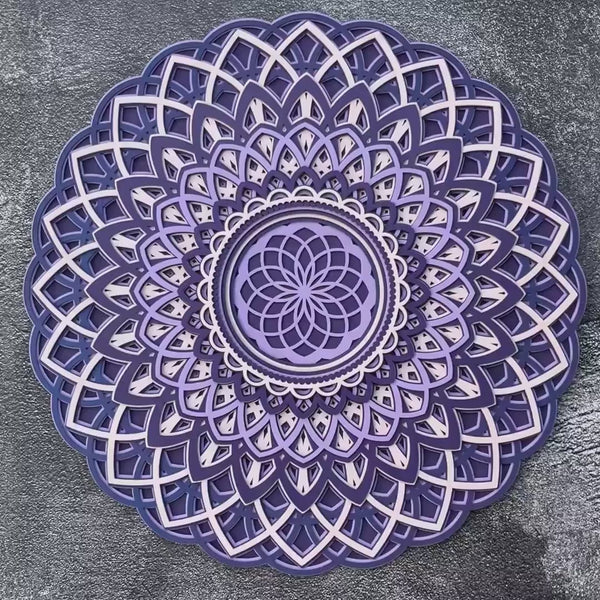 Torus wall decor, 3d mandala wall art