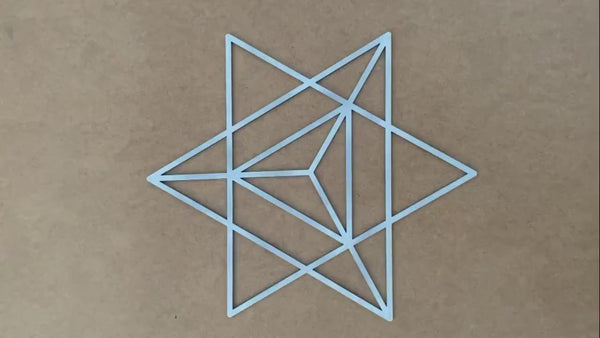 Merkaba wall art,Spirutal decor,Stellated octahedron,Wooden wall decor,Sacred geometry art,Stella octangula