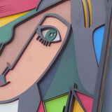 "Modern Muse" – Layered Wooden Wall Art Inspired by Picasso