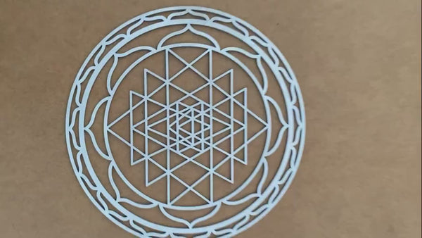 Sri Yantra wall art, gold wall art large, sacred geometry art, yoga studio decor, spiritual decorations