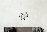 Caffeine molecule wall art, Wooden decor, Coffee art ideas, Coffee lover gift