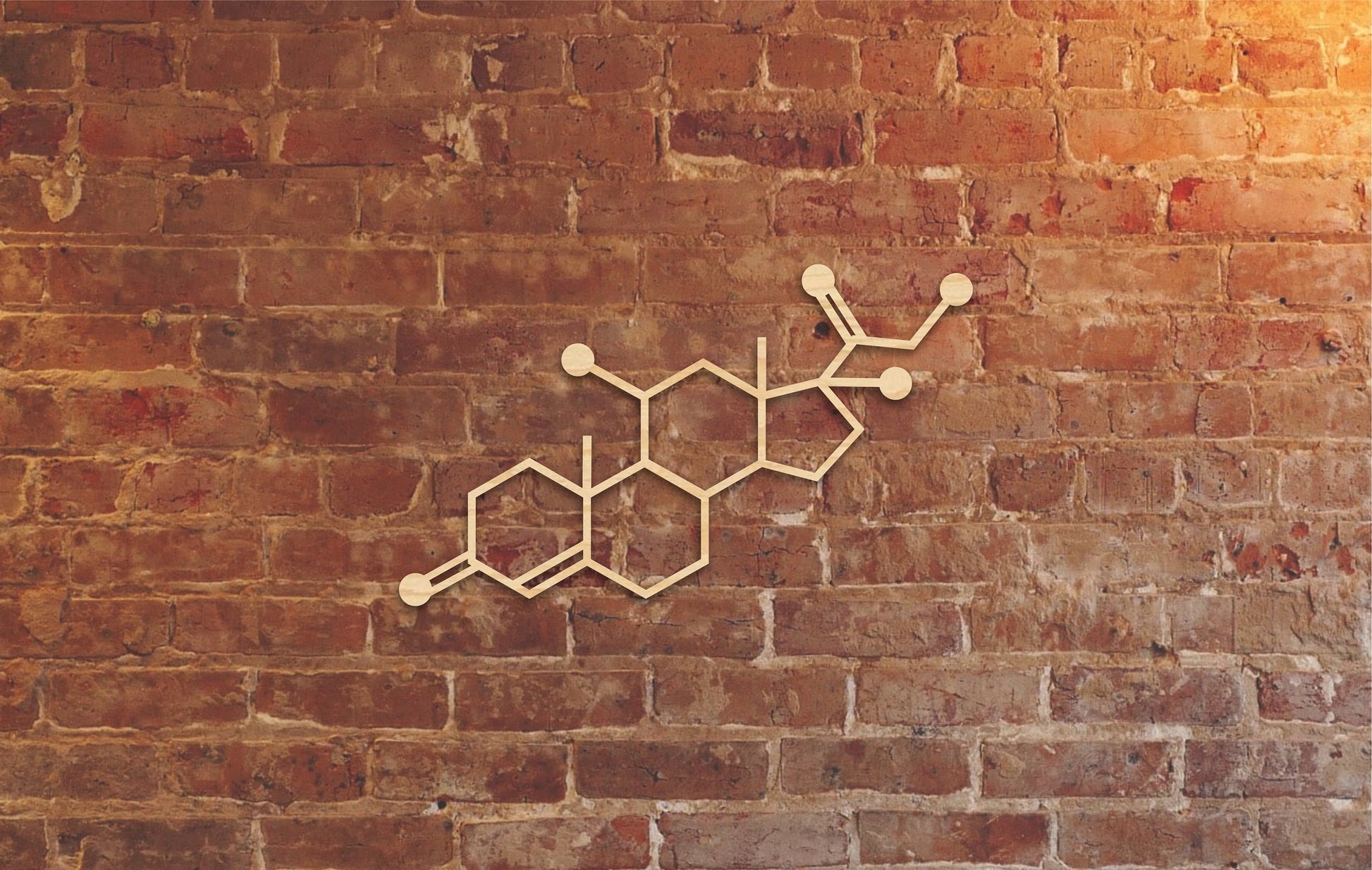 Cortisol molecule, stress hormone wood decor, biology room decor, customized wooden wall art, doctor wall art, medical office wood decor