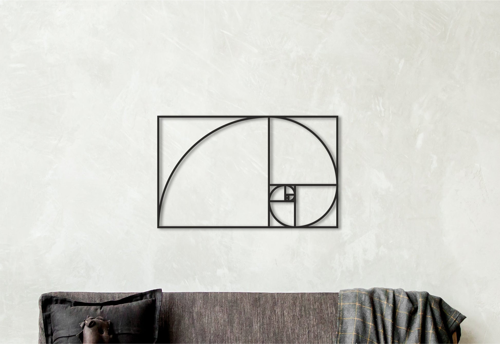 Golden Ratio wall art,Fibonacci Spiral Decor,Wooden wall art