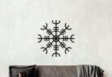 Aegishjalmr wall art,Wood decor,Helm of awe
