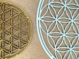 Flower of life wall art, wooden wall decor, sacred geometry wall art, spiritual artwork, housewarming gift